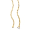 Thumbnail Image 2 of 14K Gold Plated 1 CT. TW. Lab-Created Diamond Curb Link Chain - 20&quot;