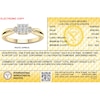 Thumbnail Image 3 of 14K Gold Plated 1/4 CT. T.W. Lab-Created Diamond Square Ring