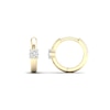 Thumbnail Image 1 of 14K Gold Plated 1/10 CT. T.W. Lab-Created Diamond Single Stone Huggie Hoops