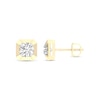 Thumbnail Image 1 of 14K Gold Plated 1 CT. T. Lab-Created Diamond Diagonal Center Studs