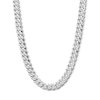 Thumbnail Image 1 of Sterling Silver Flat Curb Chain Made in Italy - 20&quot;