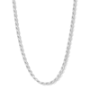 Thumbnail Image 1 of ​​​​​​​Sterling Silver Diamond-Cut Rope Chain Made in Italy - 24&quot;