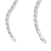 Thumbnail Image 3 of ​​​​​​​Sterling Silver Diamond-Cut Rope Chain Made in Italy - 24&quot;