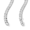 Thumbnail Image 3 of Sterling Silver Flat Curb Chain Made in Italy - 22&quot;