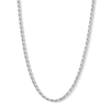 Thumbnail Image 1 of ​​​​​​​Sterling Silver Diamond-Cut Rope Chain Made in Italy - 20&quot;