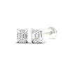 Thumbnail Image 2 of Sterling Silver 1/3 CT. TW. Lab-Created Diamond Emerald-Cut Studs