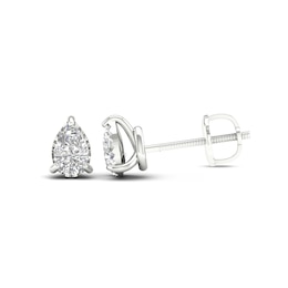 Sterling Silver 1/3 CT. TW. Lab-Created Diamond Pear-Cut Studs