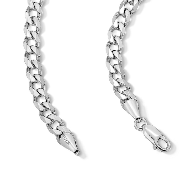 Main Image 3 of ​​​​​​​Sterling Silver Curb Chain Made in Italy - 22&quot;