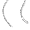 Thumbnail Image 3 of ​​​​​​​Sterling Silver Rope Chain Made in Italy - 22&quot;