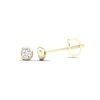 Thumbnail Image 0 of 10K Solid Gold 1/10 CT. T.W. Lab-Created Diamond Small Bezel Set Studs