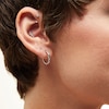 Thumbnail Image 1 of Sterling Silver Hollow Continuous Hoops