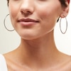 Thumbnail Image 2 of Sterling Silver Diamond-Cut Hollow Hoops