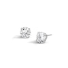 Thumbnail Image 1 of Sterling Silver CZ Round Solitaire Studs