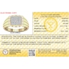 Thumbnail Image 4 of 14K Gold Plated 1/2 CT. T.W. Lab-Created Diamond Square Frame Ring