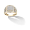 Thumbnail Image 1 of 14K Gold Plated 1/20 CT. T.W. Diamond Square Ring 