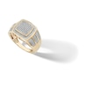 Thumbnail Image 2 of 14K Gold Plated 1/20 CT. T.W. Diamond Square Ring 