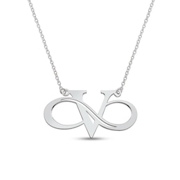 Infinity Initial Necklace