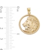 Thumbnail Image 4 of 10K Solid Gold Lion Head Necklace Charm