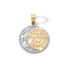 Thumbnail Image 1 of 10K Solid Gold Love You to the Moon and Back Two-Tone Necklace Charm