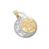 Thumbnail Image 3 of 10K Solid Gold Love You to the Moon and Back Two-Tone Necklace Charm