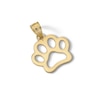 Thumbnail Image 3 of 10K Solid Gold Dog Paw Necklace Charm