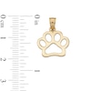 Thumbnail Image 4 of 10K Solid Gold Dog Paw Necklace Charm