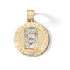 Thumbnail Image 1 of ​​​​​​​​​​​​​​10K Solid Gold Jesus Christ Pray For Us Two-Tone Necklace Charm