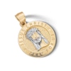 Thumbnail Image 3 of ​​​​​​​​​​​​​​10K Solid Gold Jesus Christ Pray For Us Two-Tone Necklace Charm