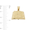 Thumbnail Image 4 of 10K Solid Gold Open Bible Necklace Charm