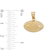 Thumbnail Image 4 of 10K Solid Gold Football Necklace Charm