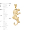 Thumbnail Image 4 of 10K Solid Gold Panther Necklace Charm