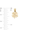 Thumbnail Image 4 of 10K Solid Gold Four Leaf Clover Necklace Charm