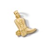 Thumbnail Image 3 of 10K Solid Gold Cowboy Boot Necklace Charm