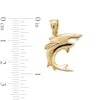 Thumbnail Image 4 of ​​​​​​​10K Solid Gold Shark Necklace Charm