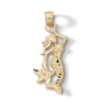 Thumbnail Image 1 of 10K Solid Gold Mermaid Necklace Charm