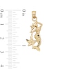 Thumbnail Image 4 of 10K Solid Gold Mermaid Necklace Charm