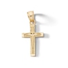 Thumbnail Image 1 of ​​​​​​​​​​​​​​10K Solid Gold Diamond-Cut North Star Cross Necklace Charm