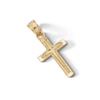 Thumbnail Image 3 of ​​​​​​​​​​​​​​10K Solid Gold Diamond-Cut North Star Cross Necklace Charm