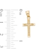 Thumbnail Image 4 of ​​​​​​​​​​​​​​10K Solid Gold Diamond-Cut North Star Cross Necklace Charm