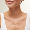 Thumbnail Image 2 of 10K Solid Gold Diamond-Cut Sand Dollar Necklace Charm