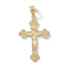 Thumbnail Image 1 of 10K Gold Budded End Crucifix Necklace Charm