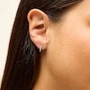 Thumbnail Image 2 of Sterling Silver CZ Studs and Huggie Hoops Set