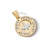 Thumbnail Image 3 of 10K Semi-Solid Gold CZ Holy Spirit Two-Tone Necklace Charm