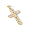 Thumbnail Image 3 of 10K Semi-Solid Gold CZ Crucifix Necklace Charm