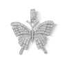 Thumbnail Image 1 of Sterling Silver CZ Butterfly Necklace Charm