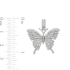 Thumbnail Image 4 of Sterling Silver CZ Butterfly Necklace Charm