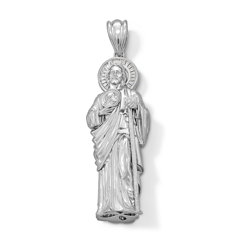 Main Image 1 of Semi-Solid Sterling Silver Saint Vincent Necklace Charm