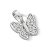 Thumbnail Image 3 of Sterling Silver CZ Mini Butterfly Necklace Charm