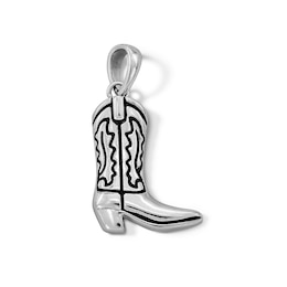 Sterling Silver Cowboy Boot Necklace Charm