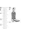 Thumbnail Image 4 of Sterling Silver Cowboy Boot Necklace Charm